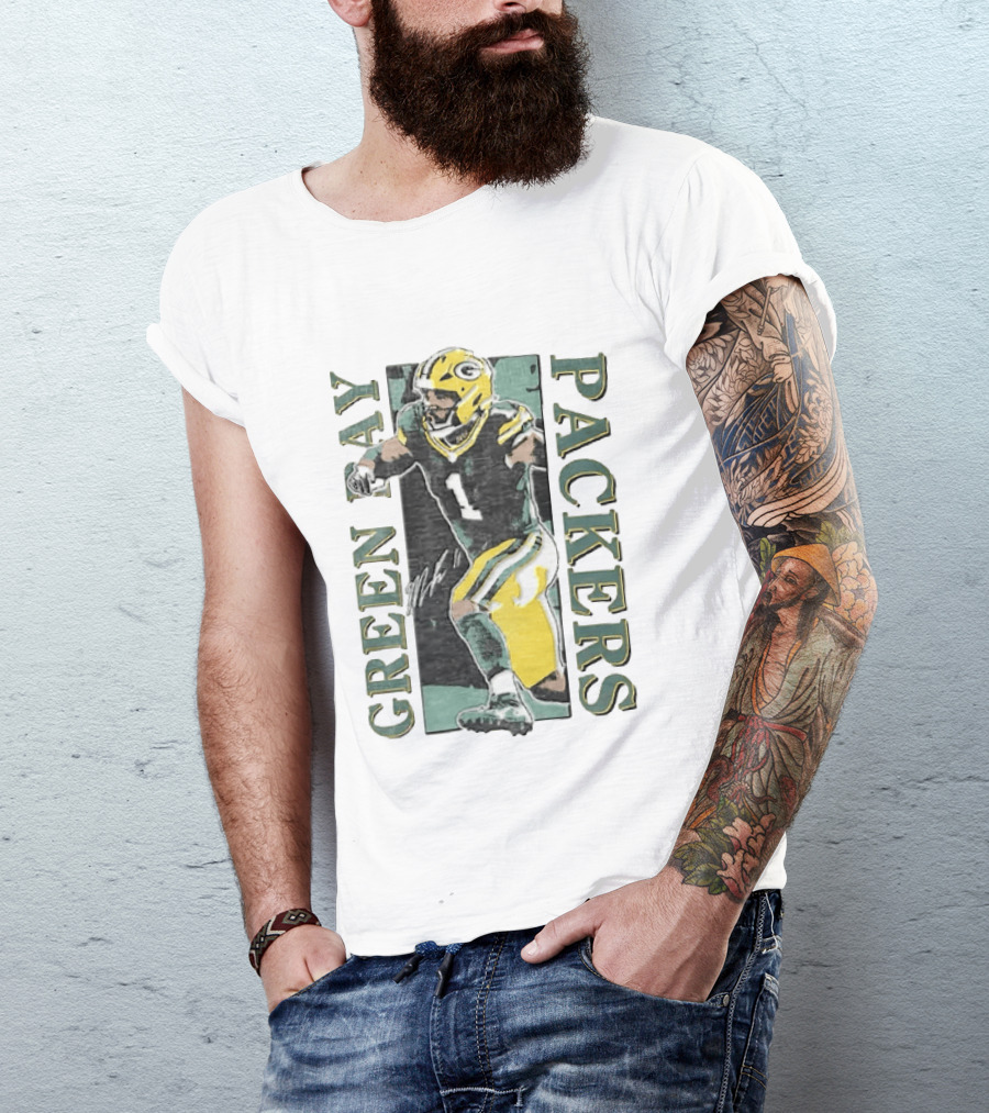 Jordan Love Green Bay Packers Football Jersey T-Shirt