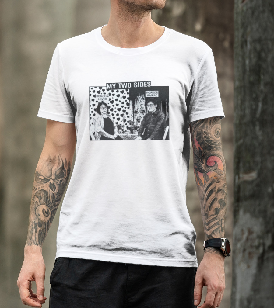 Rumiko Takahashi And Junji Ito My Two Sides Romcom Lover Horror Maniac T-Shirt