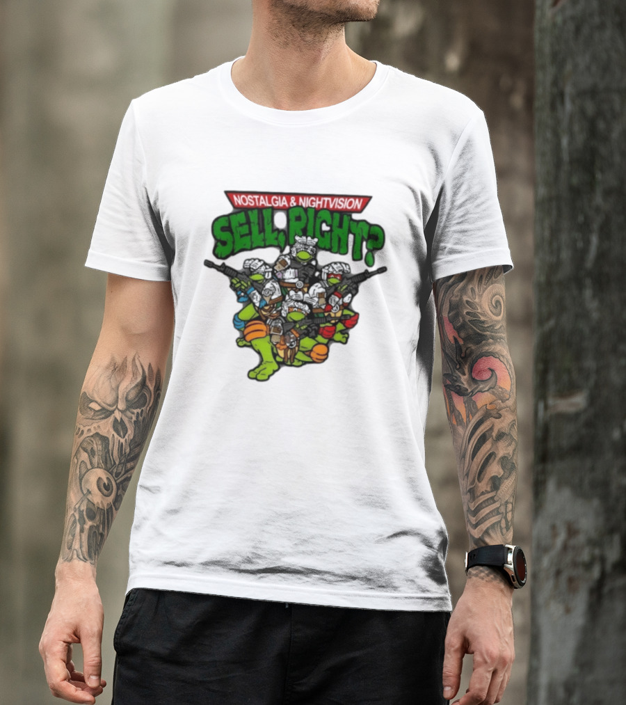Nostalgia Nightvision TMNT Sell Right T-Shirt