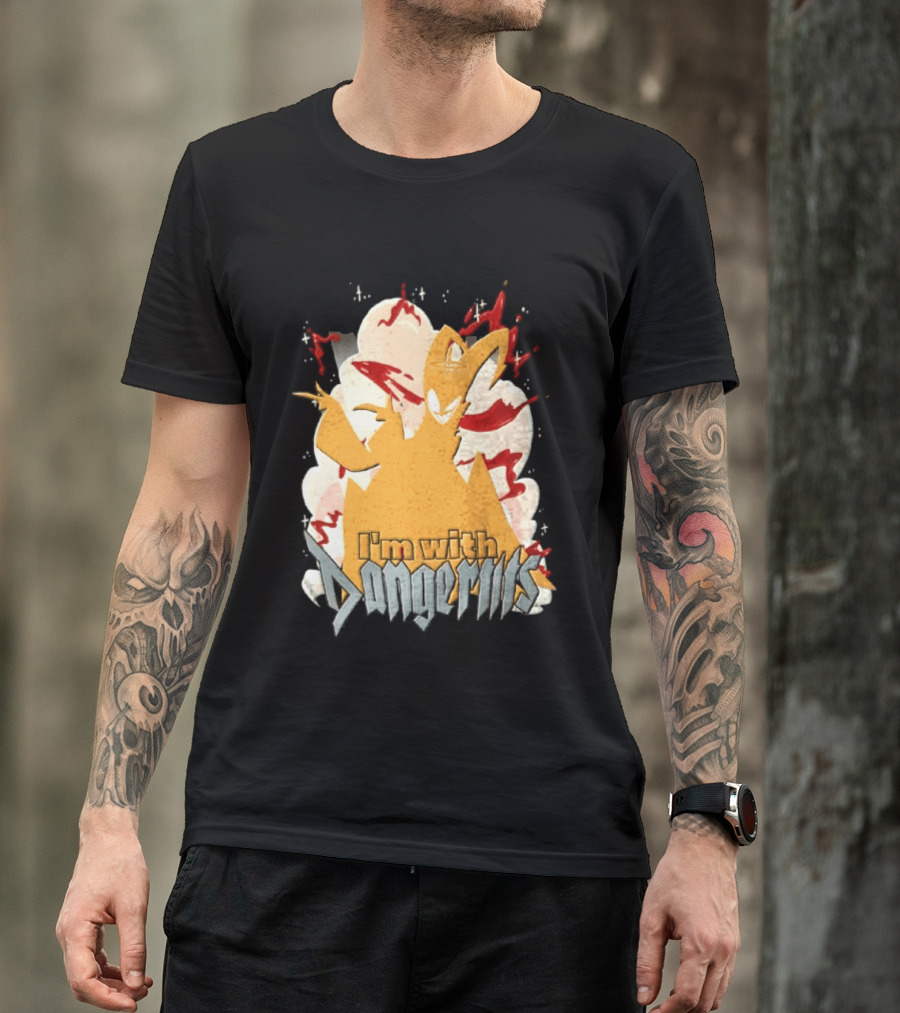Adam Exorcist Hazbin Hotel I'm With Dangerous T-Shirt