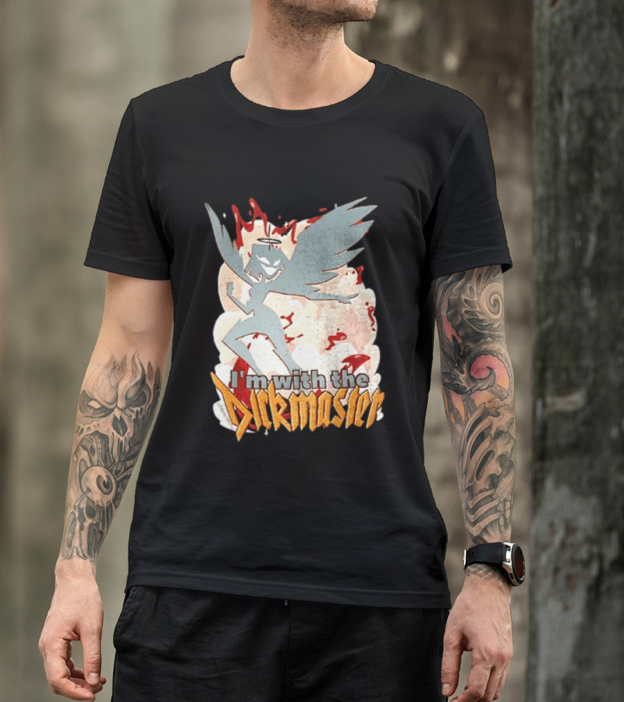 I'm With The Dickmaster Lute Hazbin Hotel Winged T-Shirt
