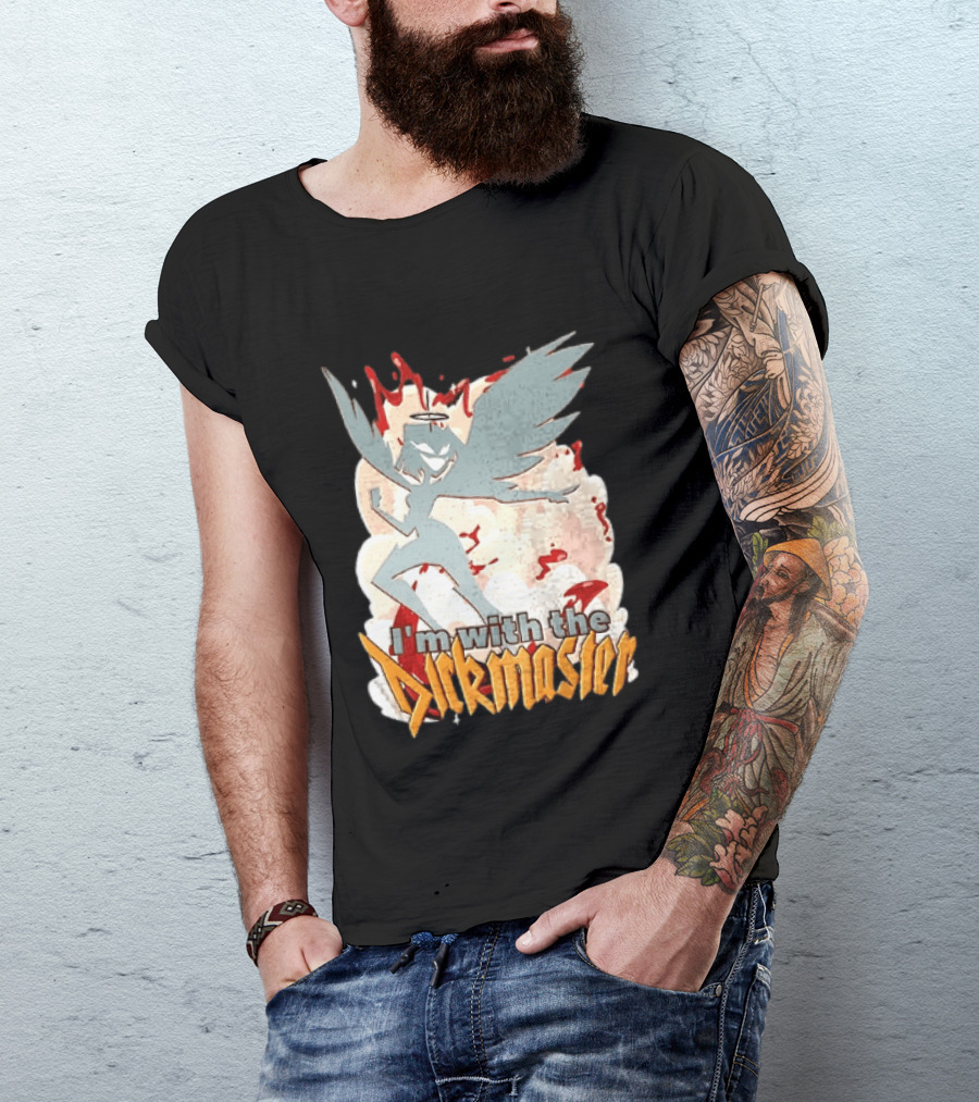 I'm With The Dickmaster Lute Hazbin Hotel Winged T-Shirt