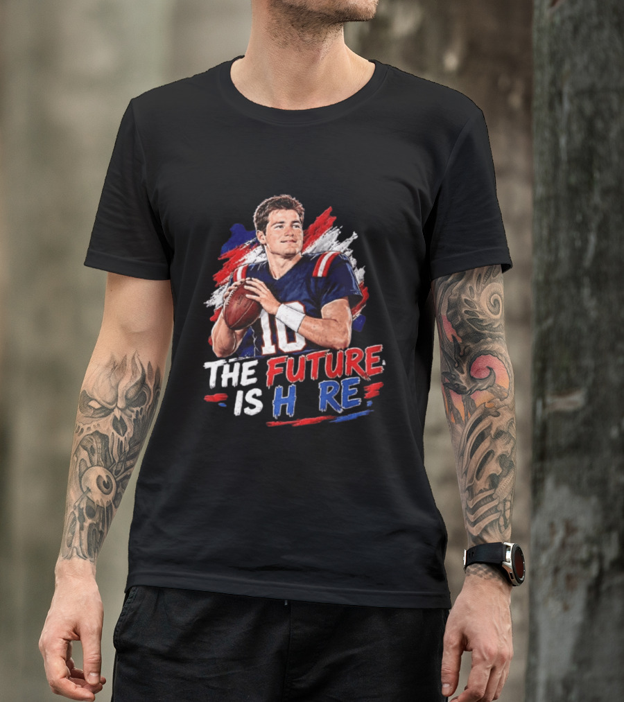 Mac Jones New England Patriots The Future Is Here Football T-Shirt