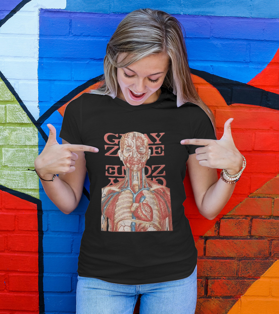 Gray Zone Anatomy Heart Illustration Adults Medical Revolutionize T-Shirt