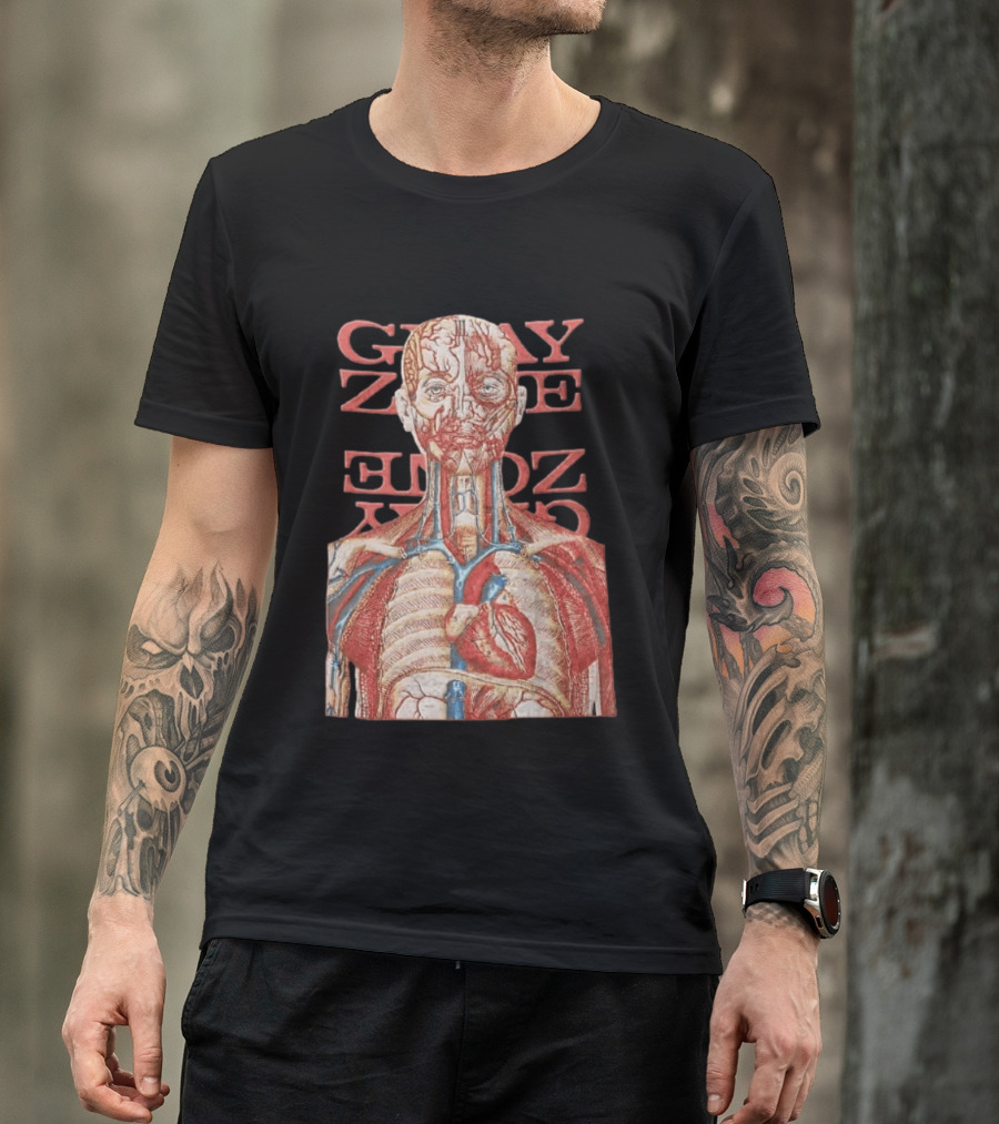 Gray Zone Anatomy Heart Illustration Adults Medical Revolutionize T-Shirt
