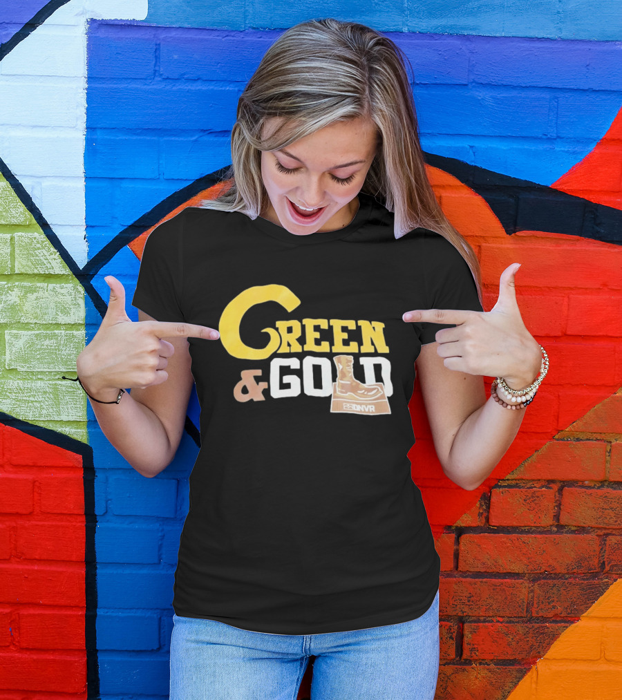 Green Gold Denver Boot Distressed DNVR T-Shirt