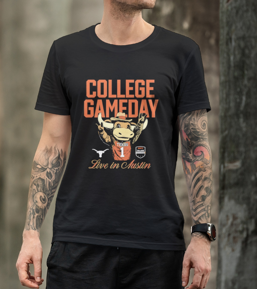 College Gameday Live In Austin Texas Longhorns Number 1 T-Shirt
