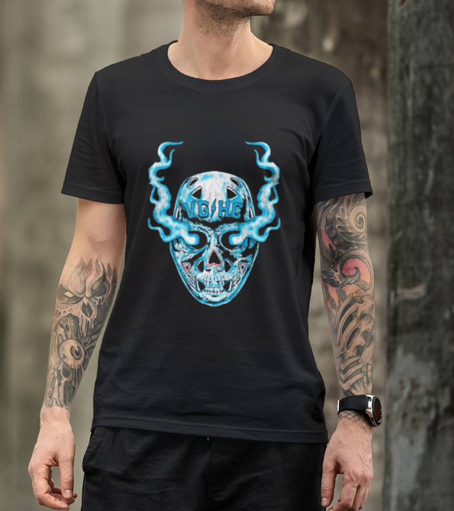 Violent Gentlemen Hockey Club VGHC Skull Mask Smoky Blue T-Shirt