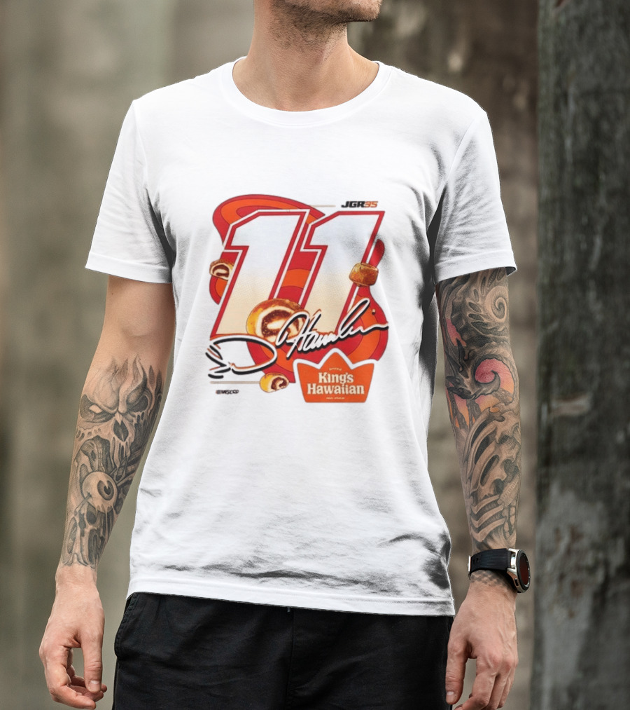 Denny Hamlin 11 JGR Nascar King's Hawaiian Cinnamon Bites T-Shirt