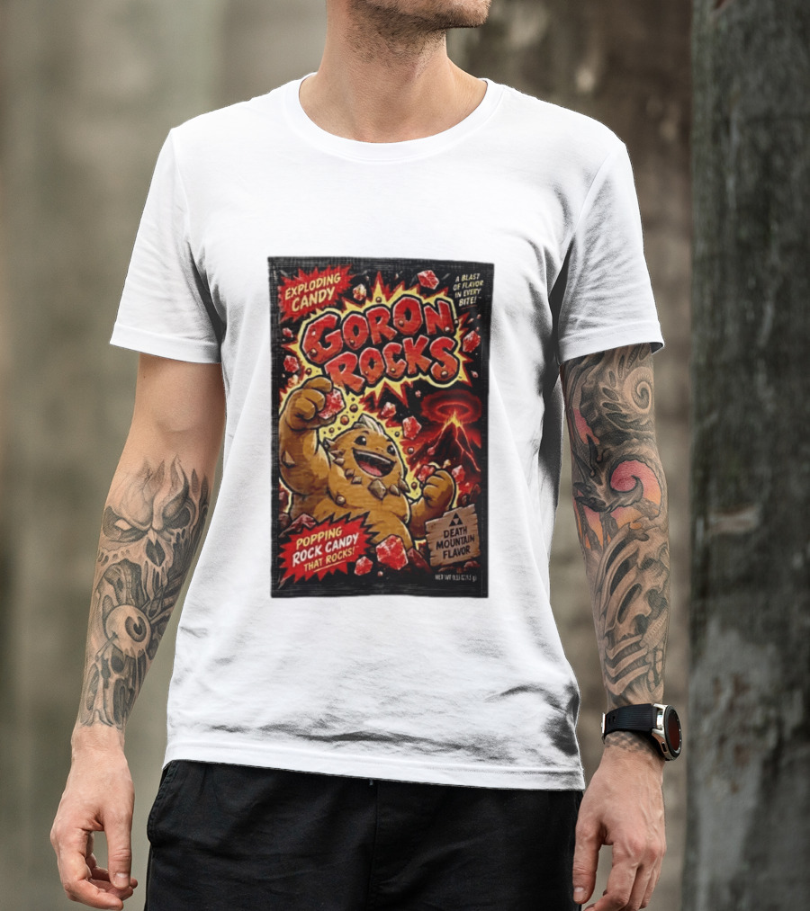 Exploding Candy Goron Rocks Death Mountain Flavor Popping Rock Candy That Rocks T-Shirt