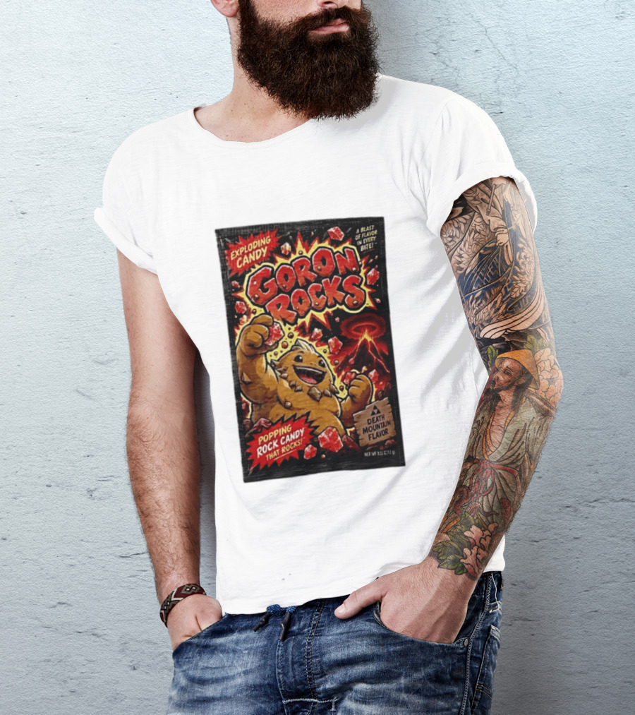Exploding Candy Goron Rocks Death Mountain Flavor Popping Rock Candy That Rocks T-Shirt