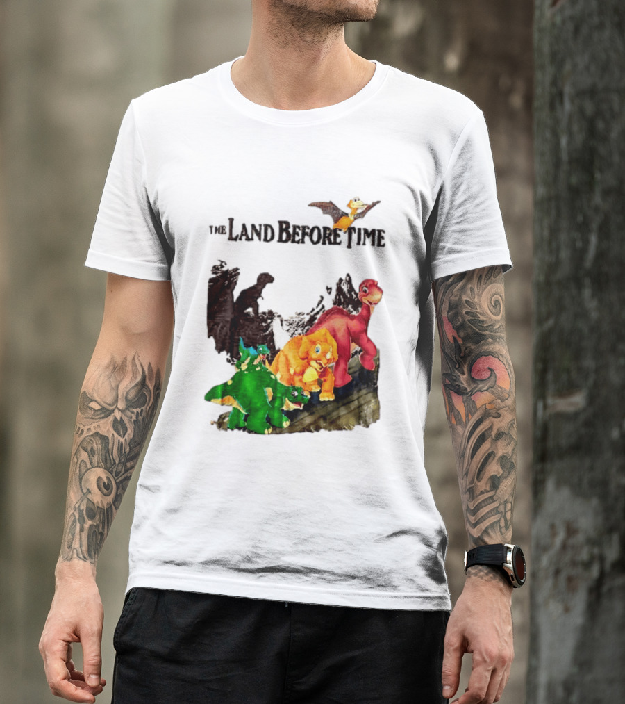 The Land Before Time Littlefoot Petrie Cera Spike Dinosaur Movie Youth T-Shirt