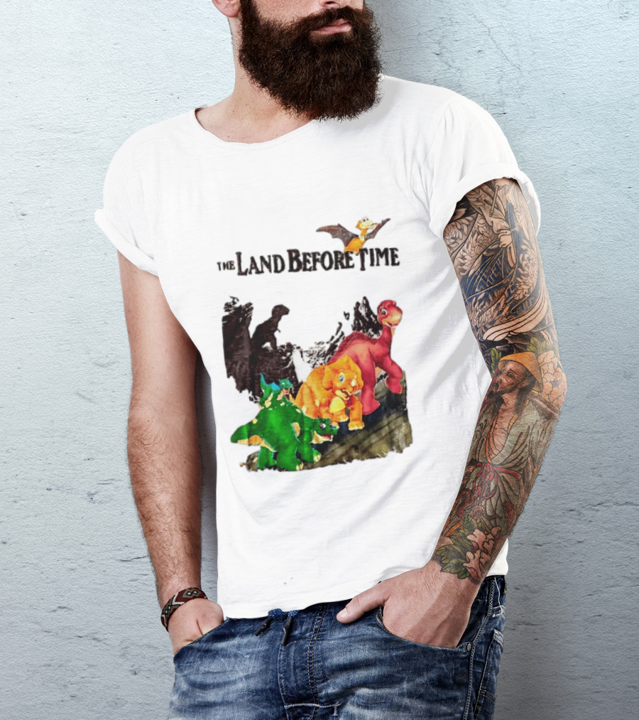 The Land Before Time Littlefoot Petrie Cera Spike Dinosaur Movie Youth T-Shirt