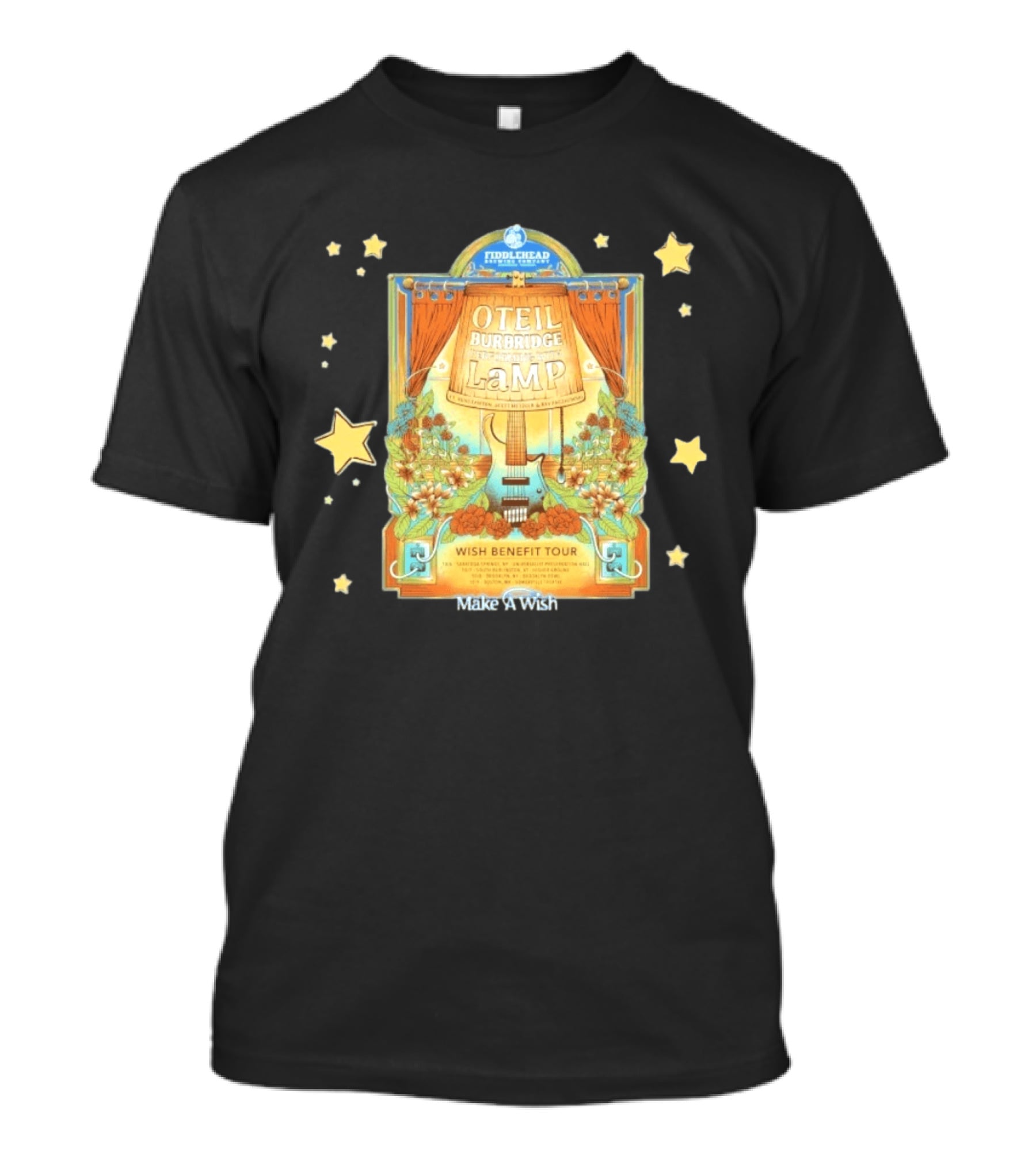 Oteil Burbridge LaMP Wish Benefit Tour Make A Wish Foundation Fiddlehead Brewing Company T-Shirt