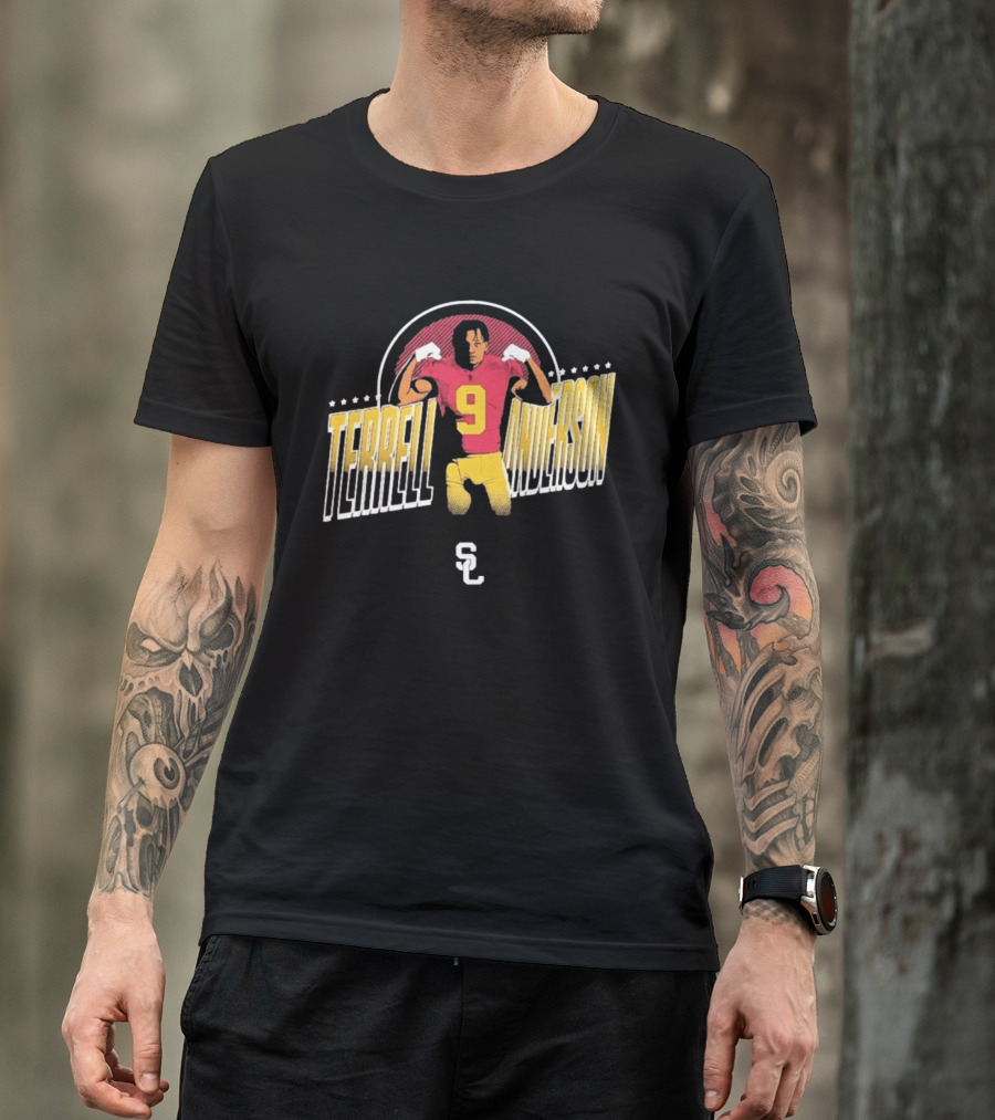 Terrell Anderson USC Trojans Football Number 9 SC T-Shirt