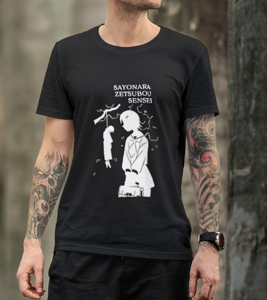 Sayonara Zetsubou Sensei Kafuka Fuura Nozomu Itoshiki T-Shirt