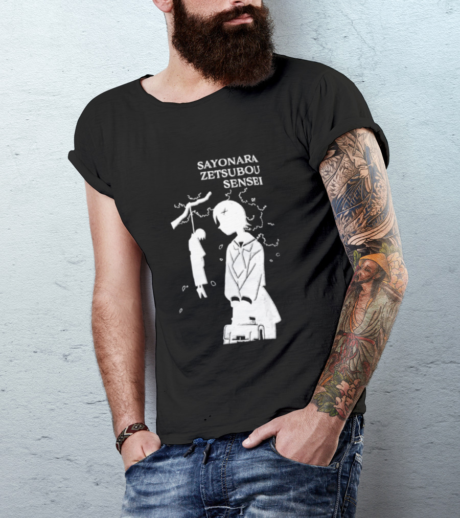 Sayonara Zetsubou Sensei Kafuka Fuura Nozomu Itoshiki T-Shirt