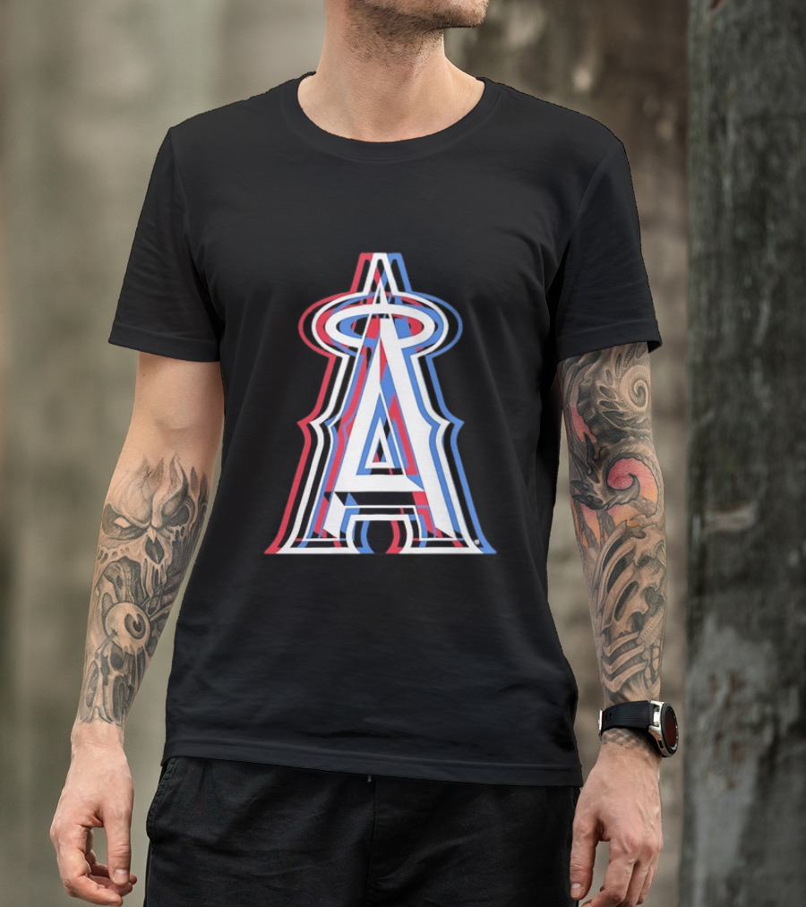 Los Angeles Angels Tri Color MLB Baseball T-Shirt
