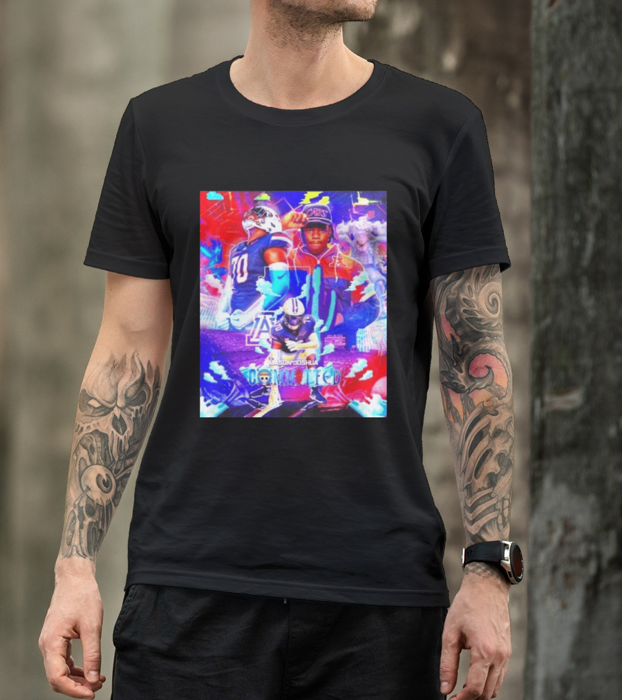 Mason Joshua Committed To Arizona Wildcats Football 2023 Featuring Wildcats Logo And Football Player T-Shirt