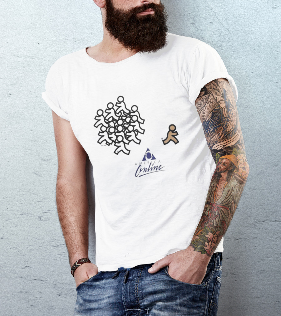 America Online AOL 92 00 90s Internet T-Shirt
