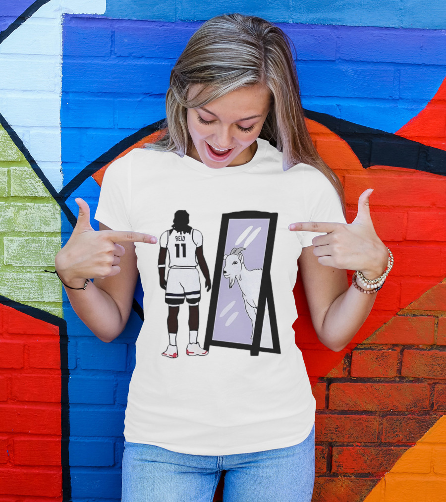 Naz Reid 11 Minnesota Timberwolves Looking Into Mirror Goat T-Shirt