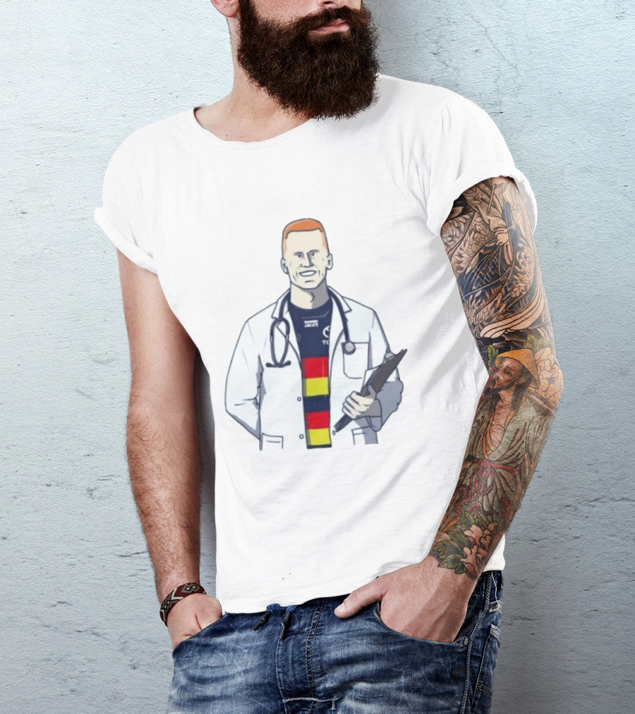 Reilly O'Brien Doctor Prescribed Adelaide Crows Stethoscope Tacos Top T-Shirt