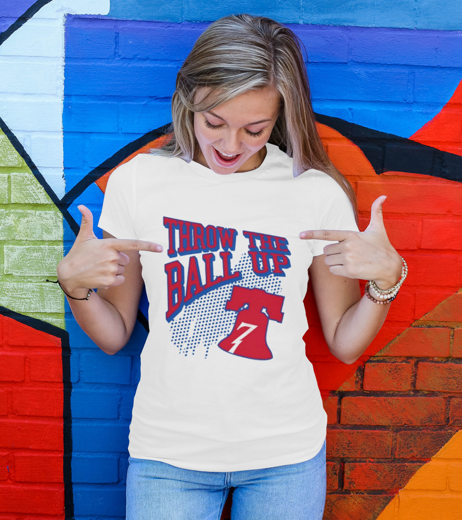 NBA Philadelphia 76ers Throw The Ball Up Liberty Bell T-Shirt