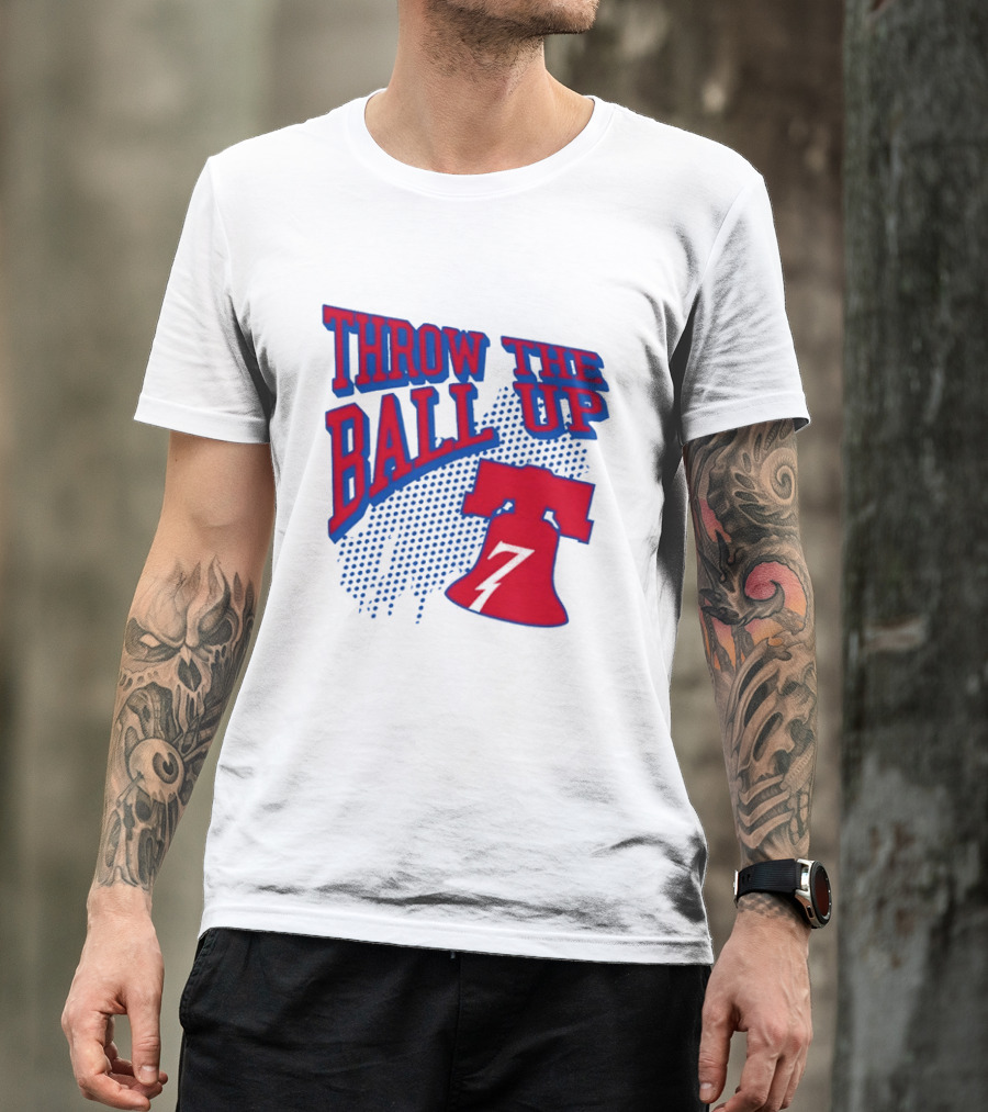 NBA Philadelphia 76ers Throw The Ball Up Liberty Bell T-Shirt