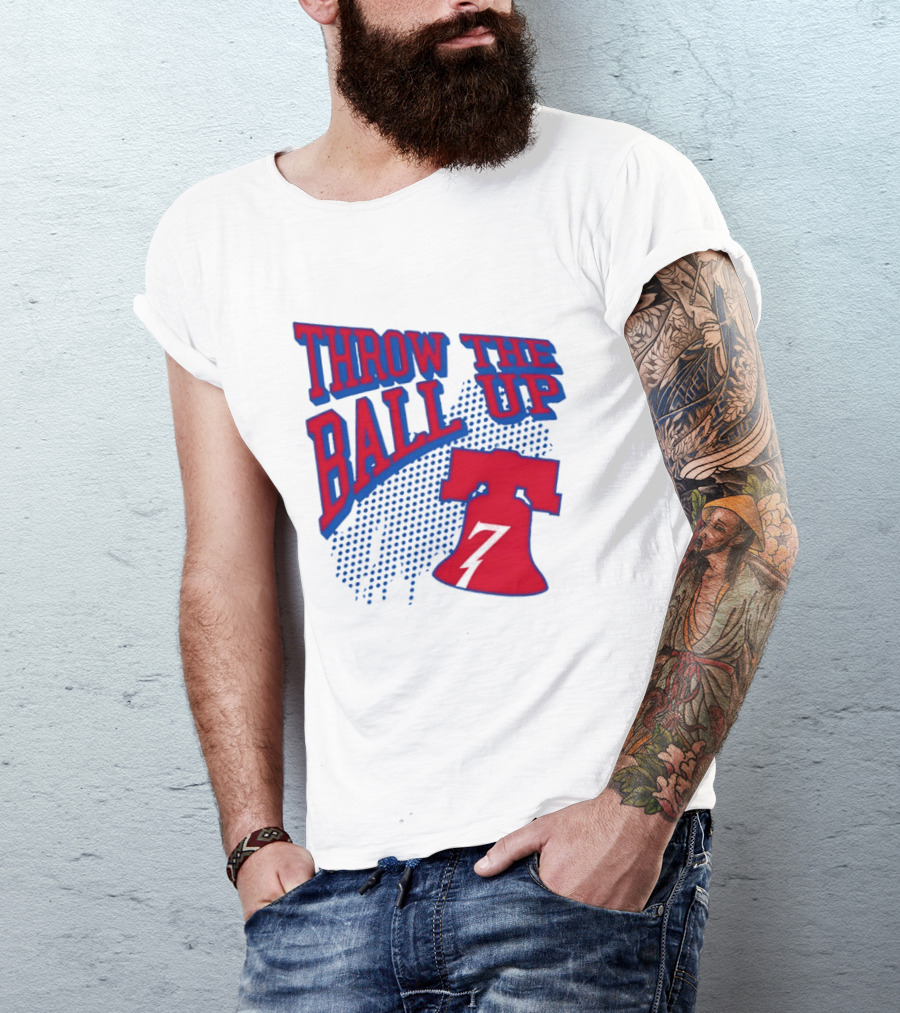 NBA Philadelphia 76ers Throw The Ball Up Liberty Bell T-Shirt