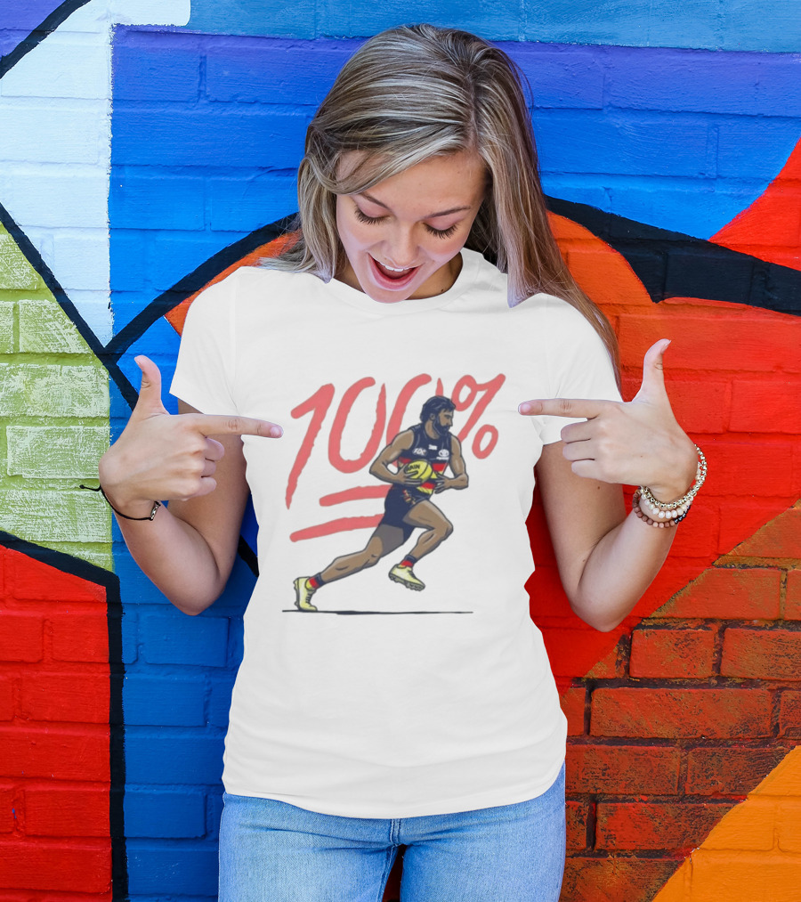 Wayne Milera 100% Adelaide Crows AFL Australian Football League Player T-Shirt