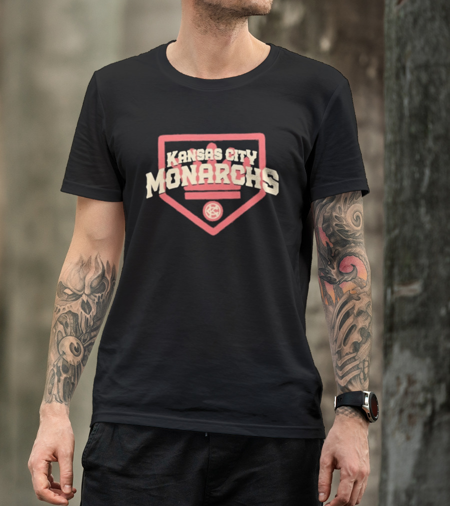 Kansas City Monarchs Home Plate Vintage Baseball T-Shirt