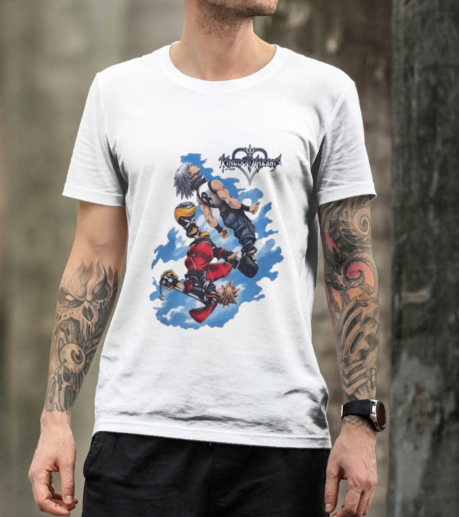 Kingdom Hearts Sora Riku Sky Square Enix T-Shirt