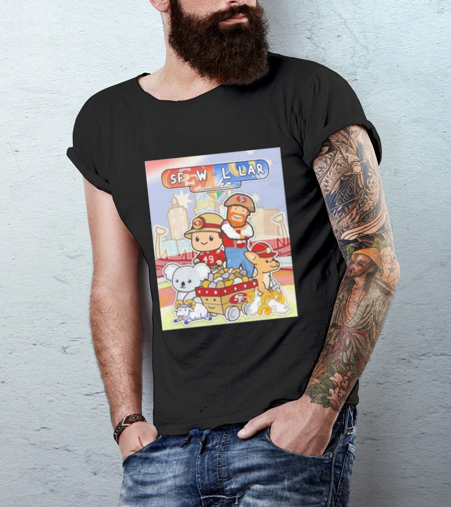 San Francisco 49ers Dig Up A Win SF W L LAR Australia T-Shirt