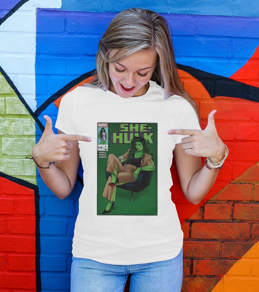 Marvel She Hulk Issue 15 Comic Book Cover Rowell Genolet Cunniffe T-Shirt
