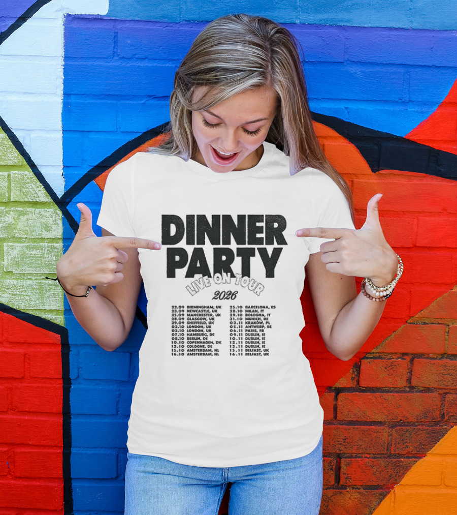 Niall Horan Dinner Party Live On Tour 2024 Dates Schedule T-Shirt