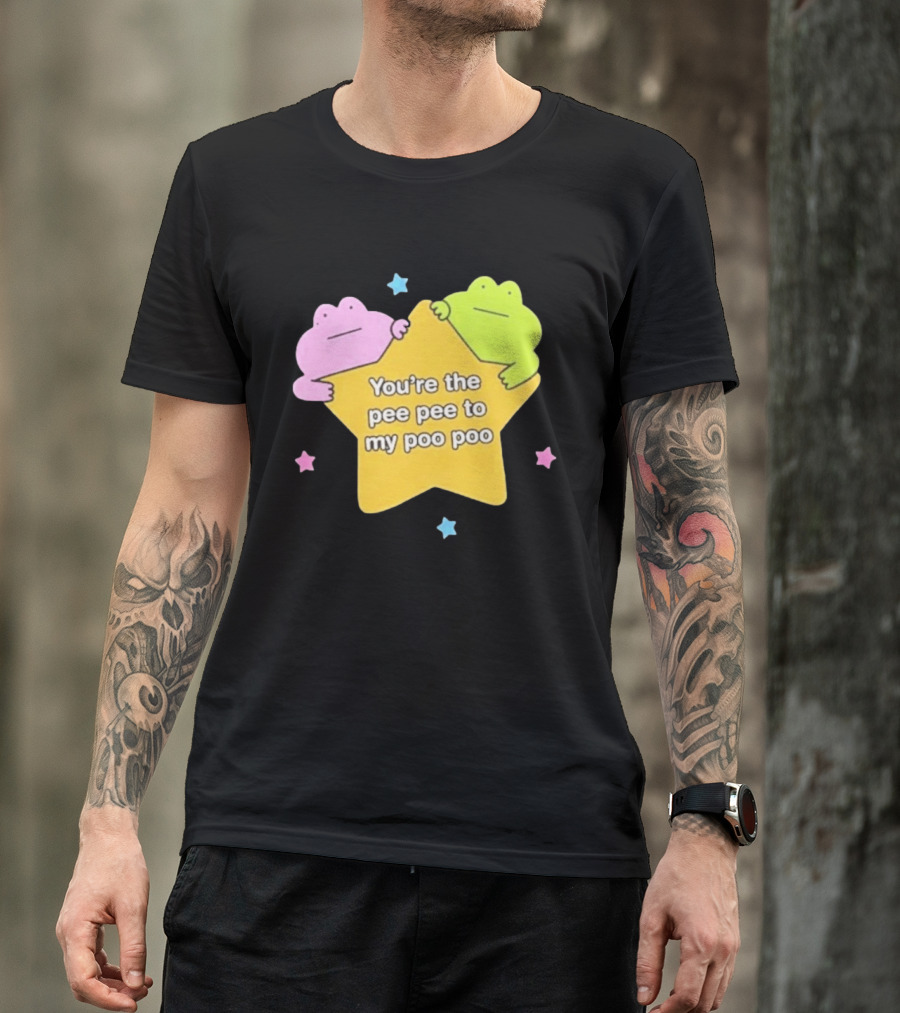You're The Pee Pee To My Poo Poo Frogs Star Cute Pastel Kawaii Frogs T-Shirt