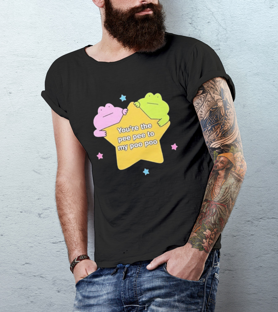 You're The Pee Pee To My Poo Poo Frogs Star Cute Pastel Kawaii Frogs T-Shirt