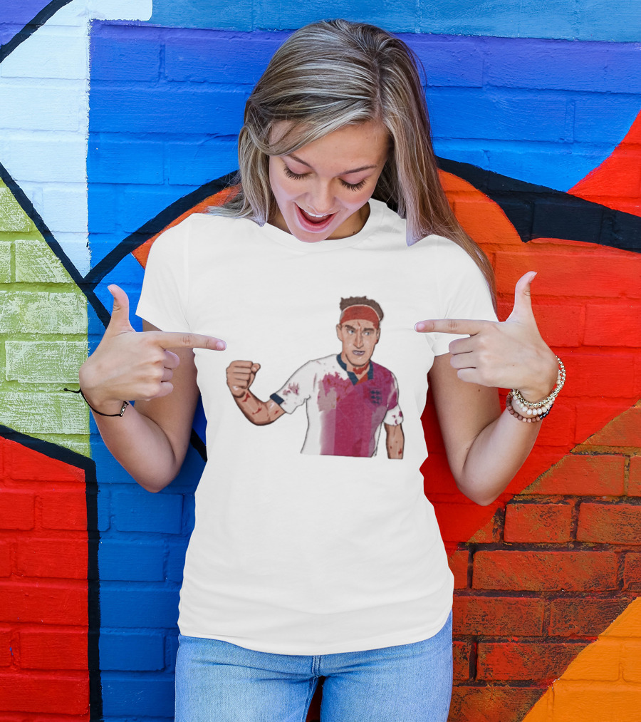 Terry Butcher England Football Iconic Bloodied Headband Moment Football Fans T-Shirt
