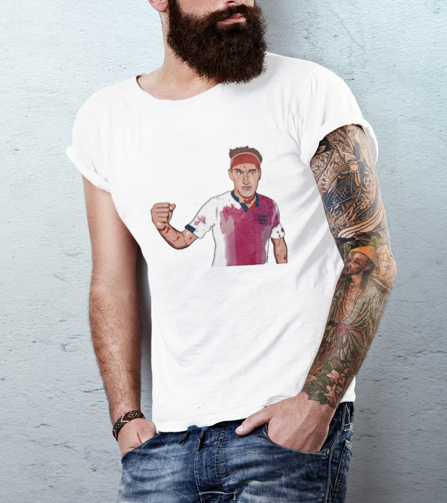 Terry Butcher England Football Iconic Bloodied Headband Moment Football Fans T-Shirt