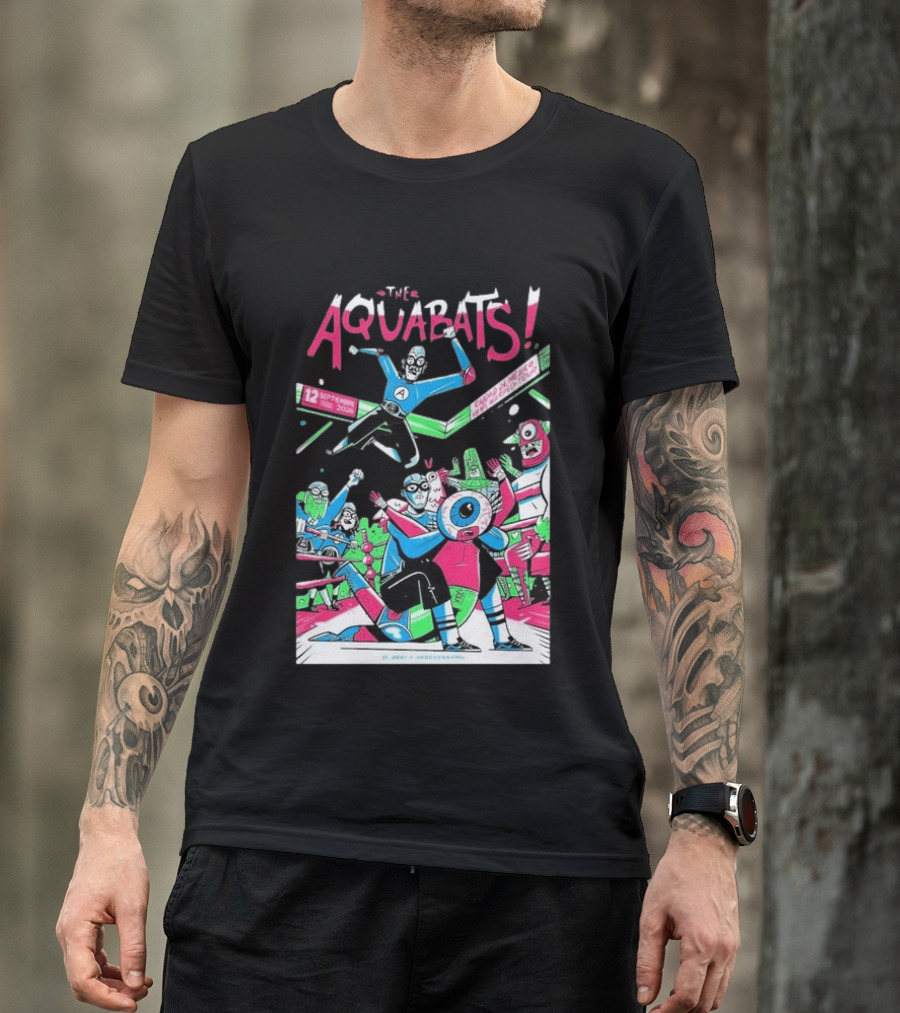 The Aquabats September 12 2026 Mexico City Comic Style Concert T-Shirt