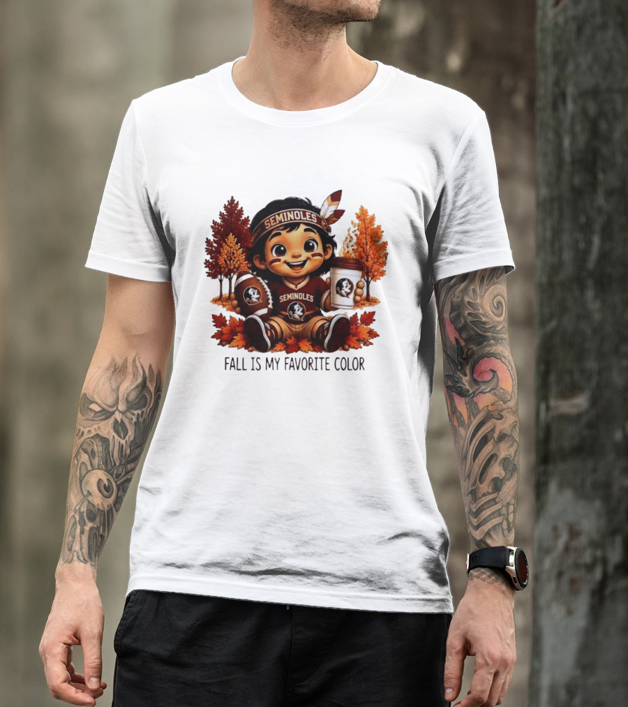 Florida State Seminoles Fall Is My Favorite Color Leaves Football Coffee Toddler T-Shirt
