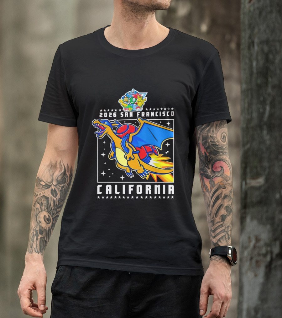 Pokémon Worlds 2026 Charizard San Francisco California T-Shirt