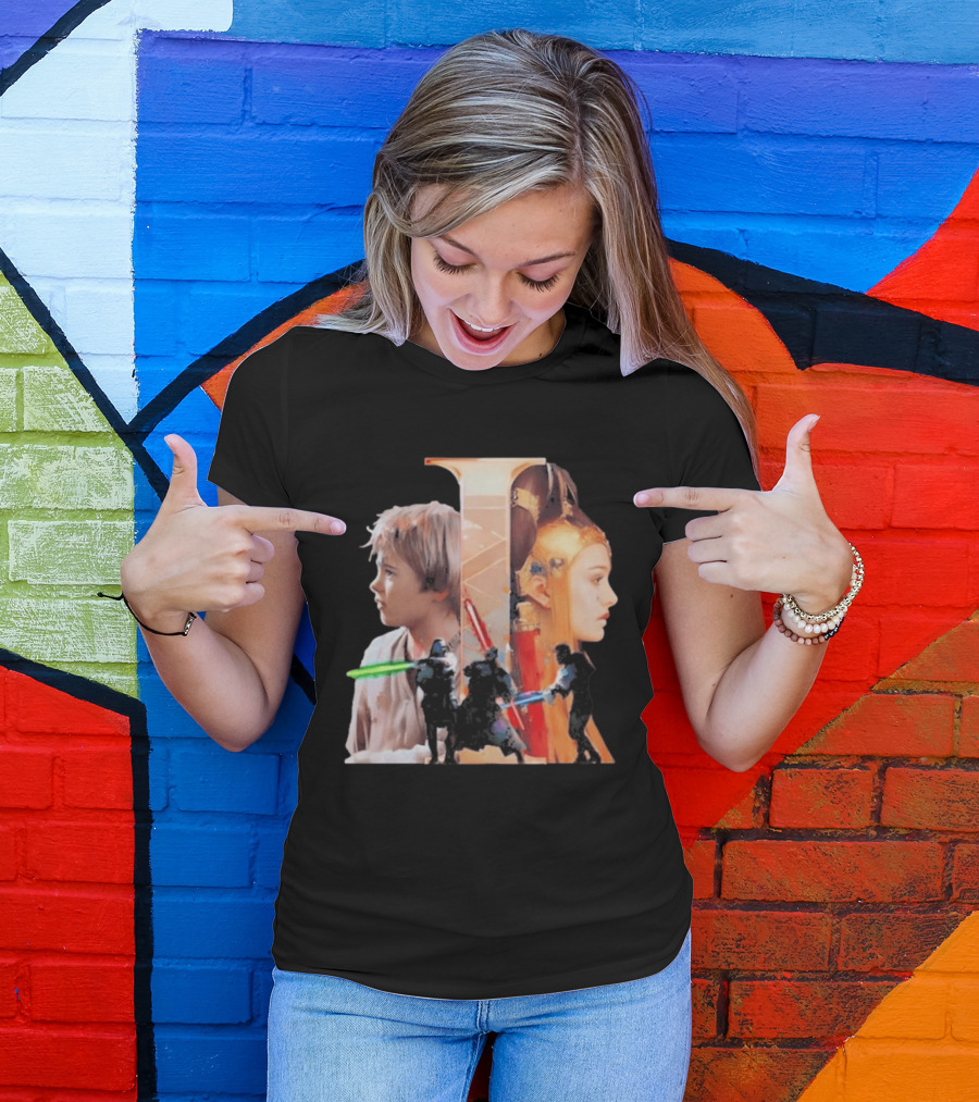 Rebel Scums The Phantom Menace 25th Anniversary Celebration With Iconic Characters And Lightsabers T-Shirt