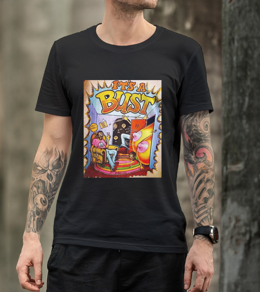 It's A Bust 1975 Zap Comix Cartoon Explosion T-Shirt