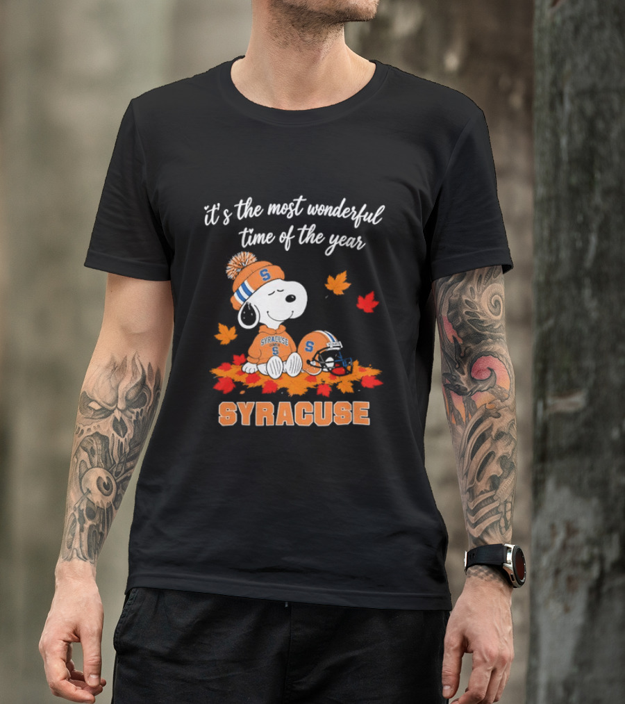 Snoopy It's The Most Wonderful Time Of The Year Syracuse T-Shirt