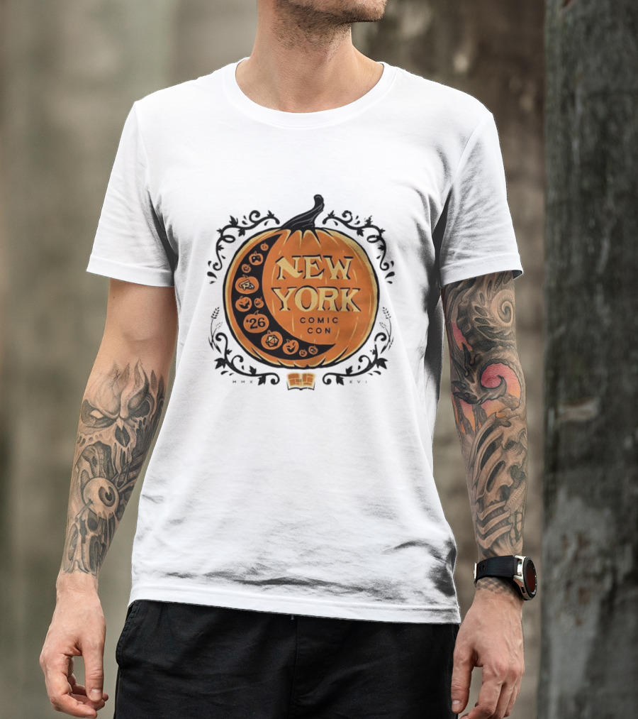 New York Comic Con 2026 Pumpkin Halloween Decor T-Shirt