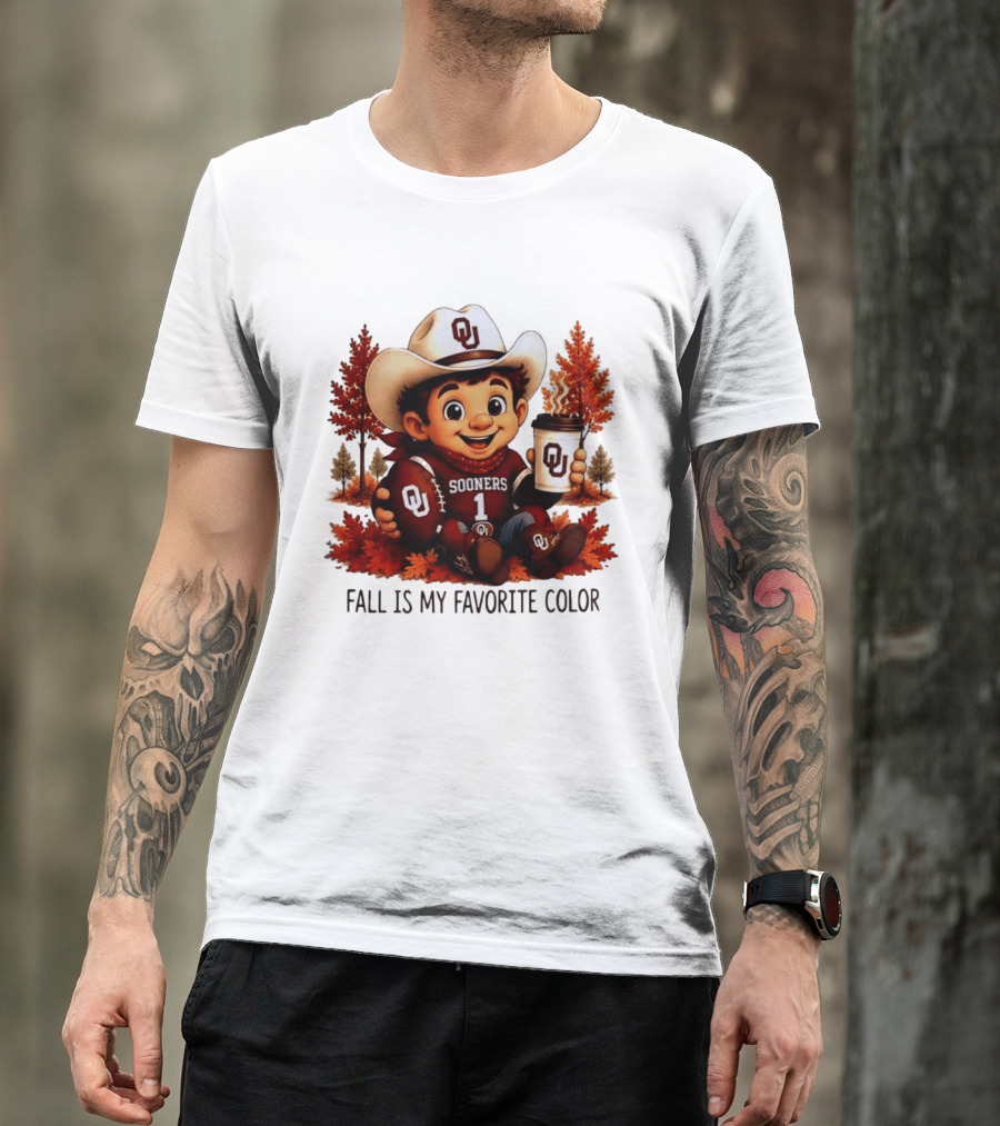 Oklahoma Sooners Fall Is My Favorite Color OU Sooners Football Autumn T-Shirt