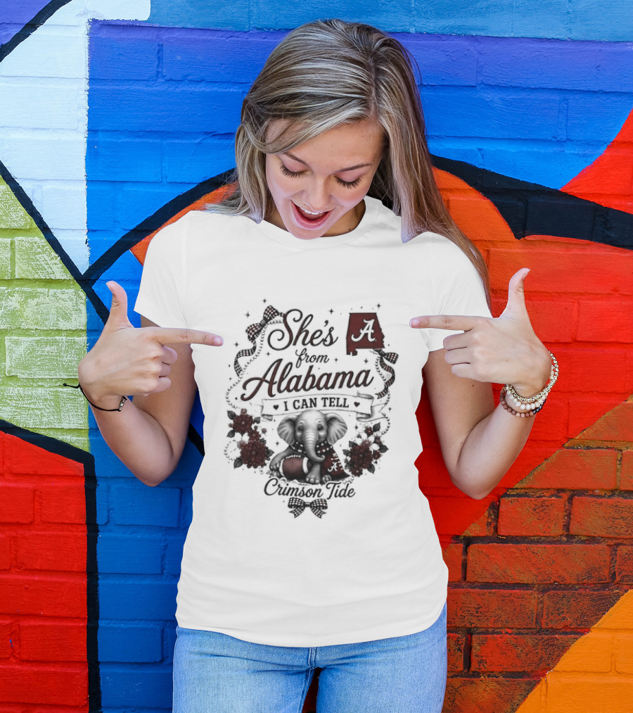 Crimson Tide She's From Alabama I Can Tell T-Shirt