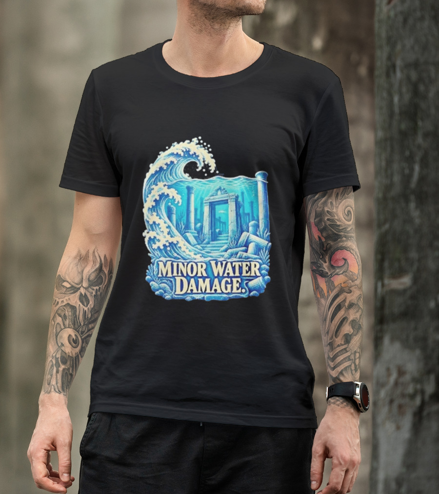 Minor Water Damage Ancient Architecture Underwater Ruins T-Shirt
