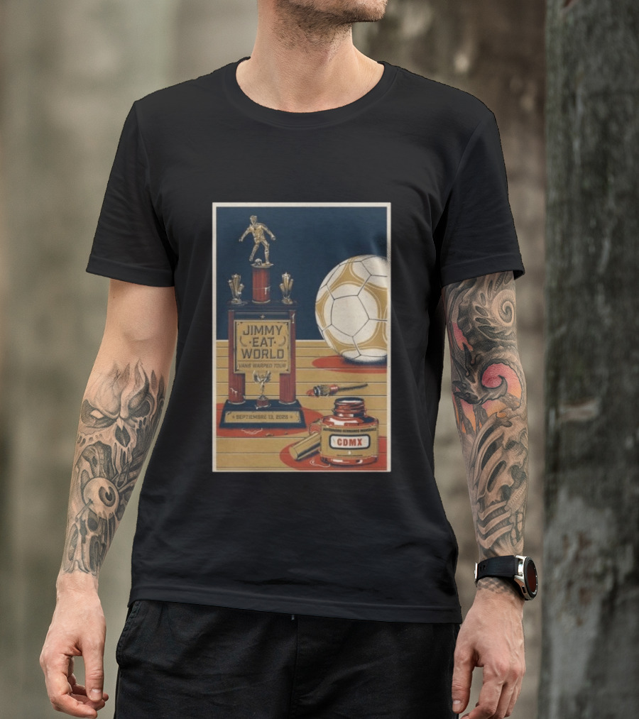 Jimmy Eat World Vans Warped Tour Mexico City September 13 2026 Autódromo Hermanos Rodríguez CDMX Soccer Trophy T-Shirt